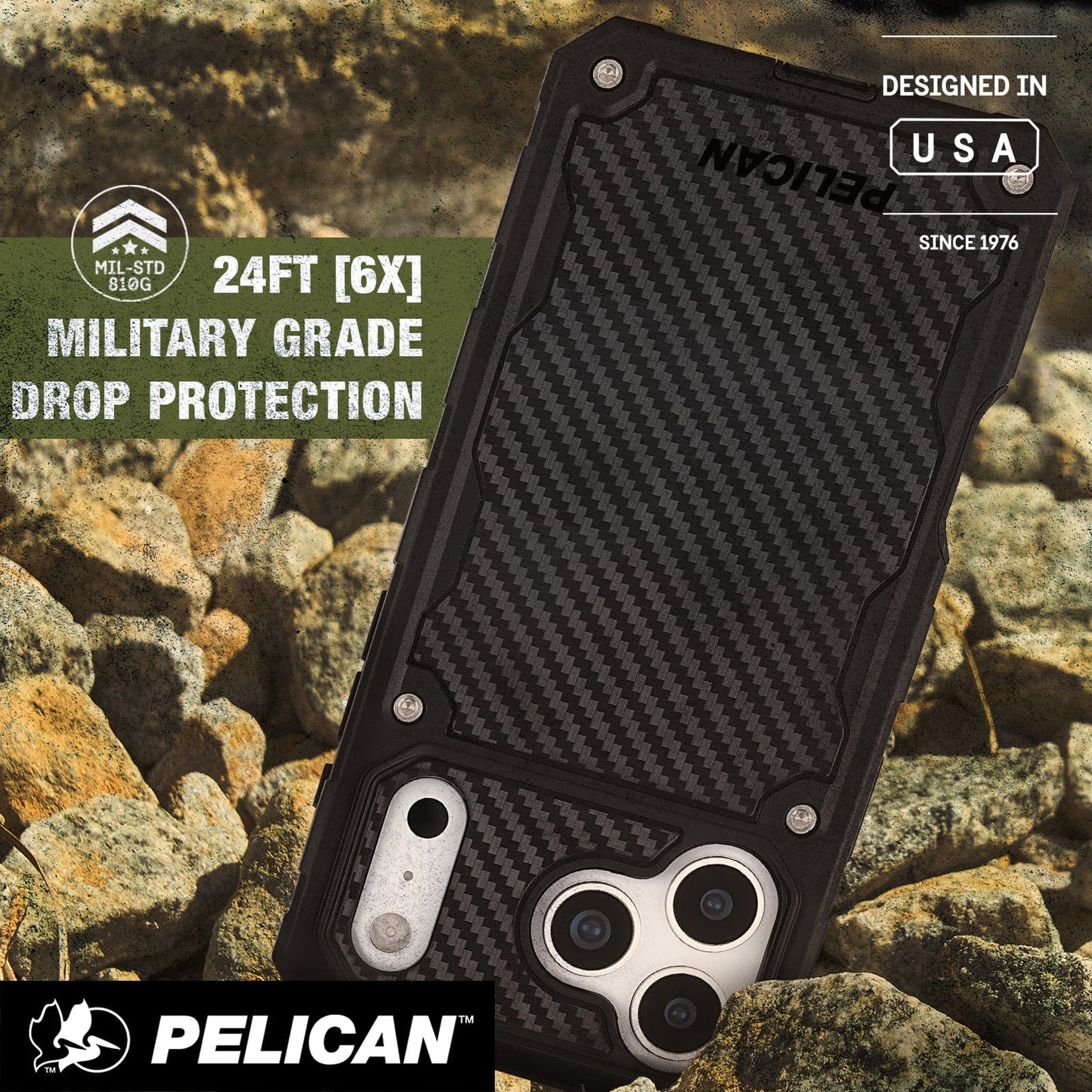 Pelican Shield Carbon Fiber MagSafe - iPhone 17 Pro Max