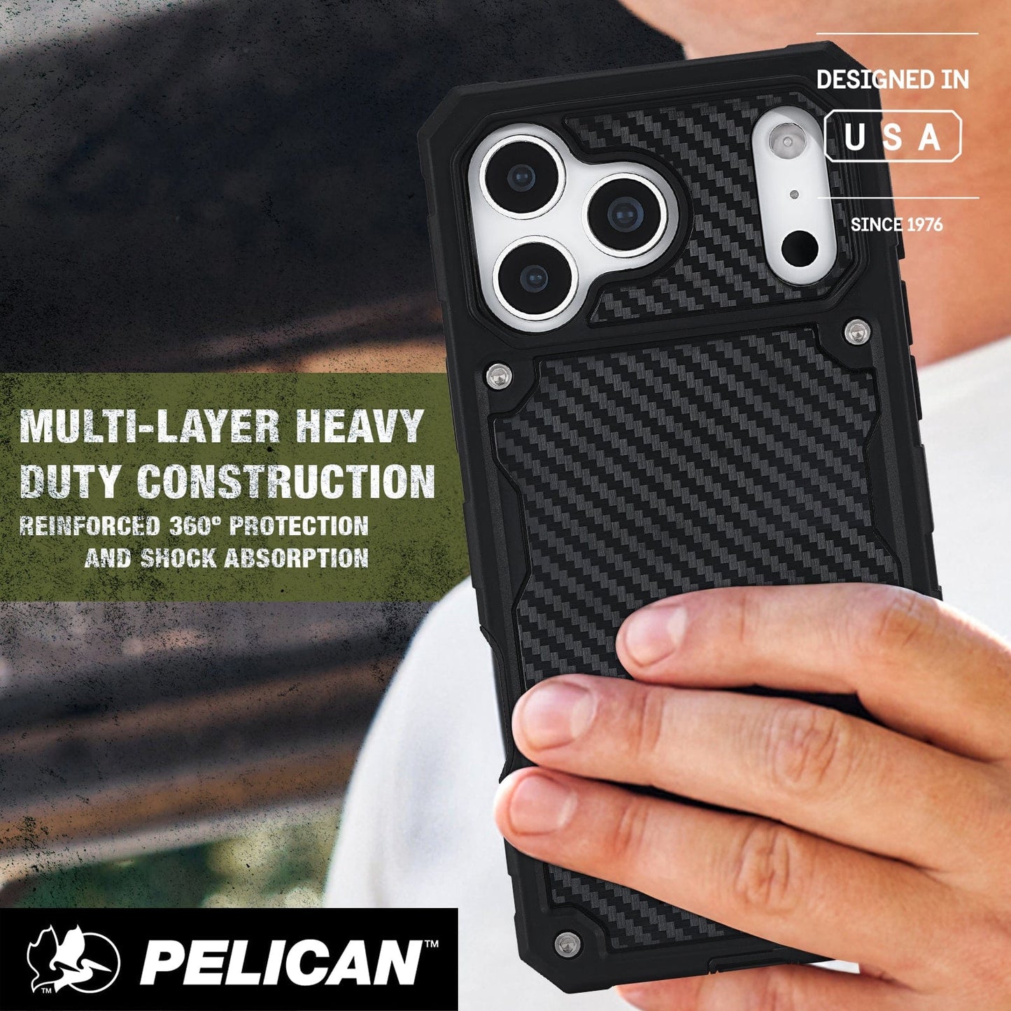 Pelican Shield Carbon Fiber MagSafe - iPhone 17 Pro Max