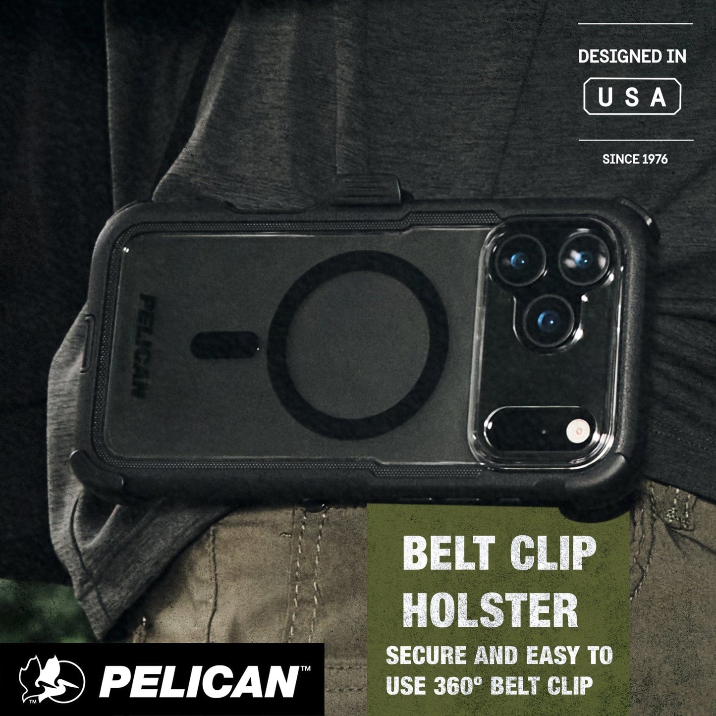 Pelican Voyager Clear/ Black MagSafe - iPhone 17 Pro Max