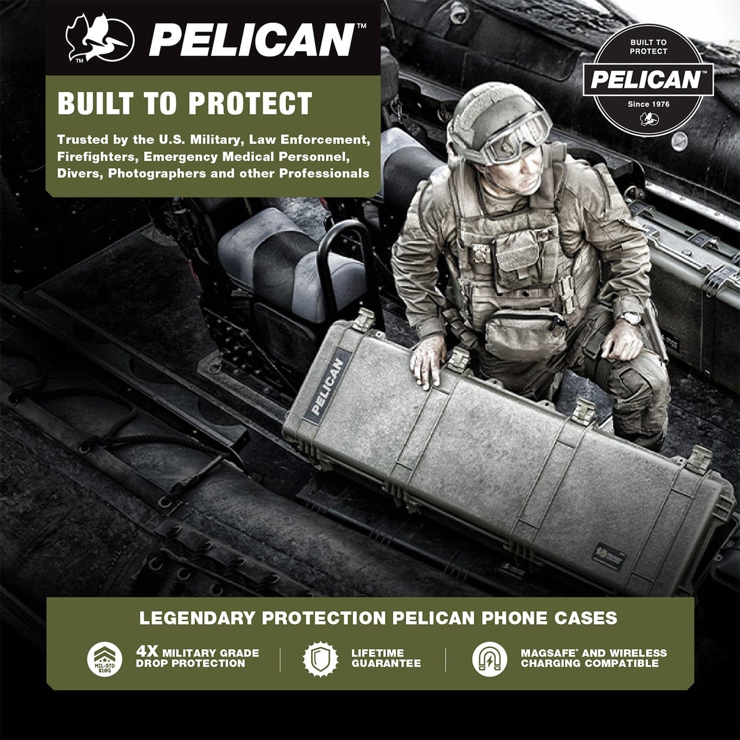 Pelican Voyager Clear/ Black MagSafe - iPhone 17 Pro Max