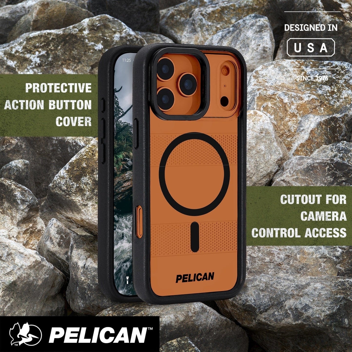 Pelican Protector Clear MagSafe w/ Camera Stand - iPhone 17 Pro Max