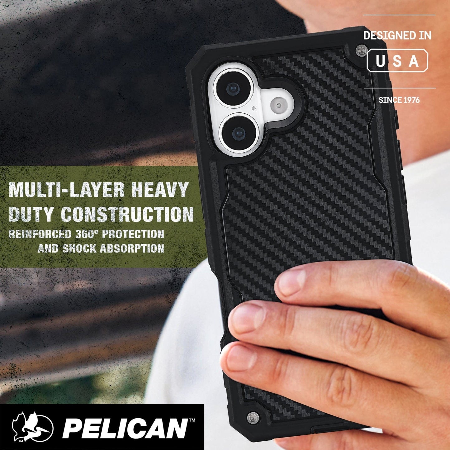Pelican Shield Carbon Fiber MagSafe - iPhone 17