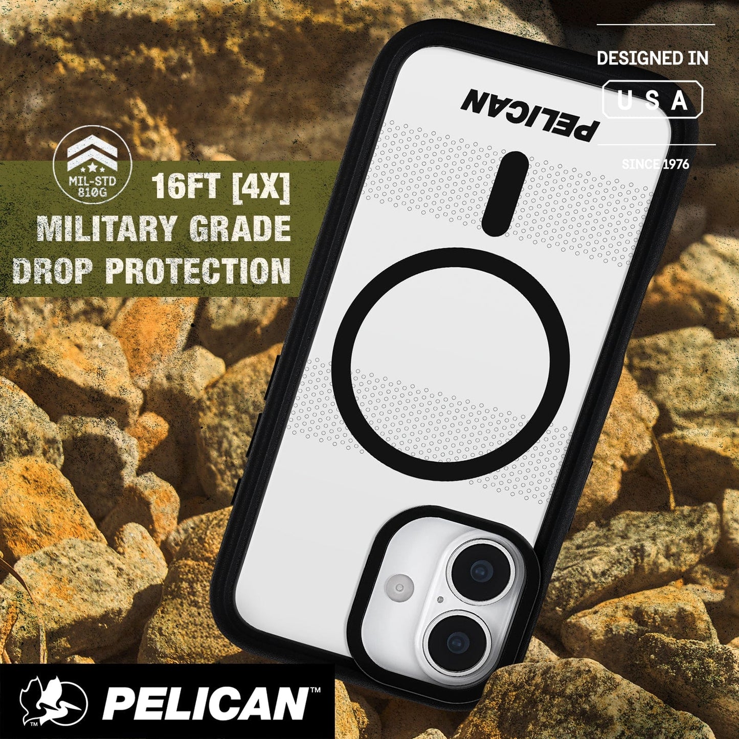 Pelican Protector Clear MagSafe w/ Camera Stand - iPhone 17