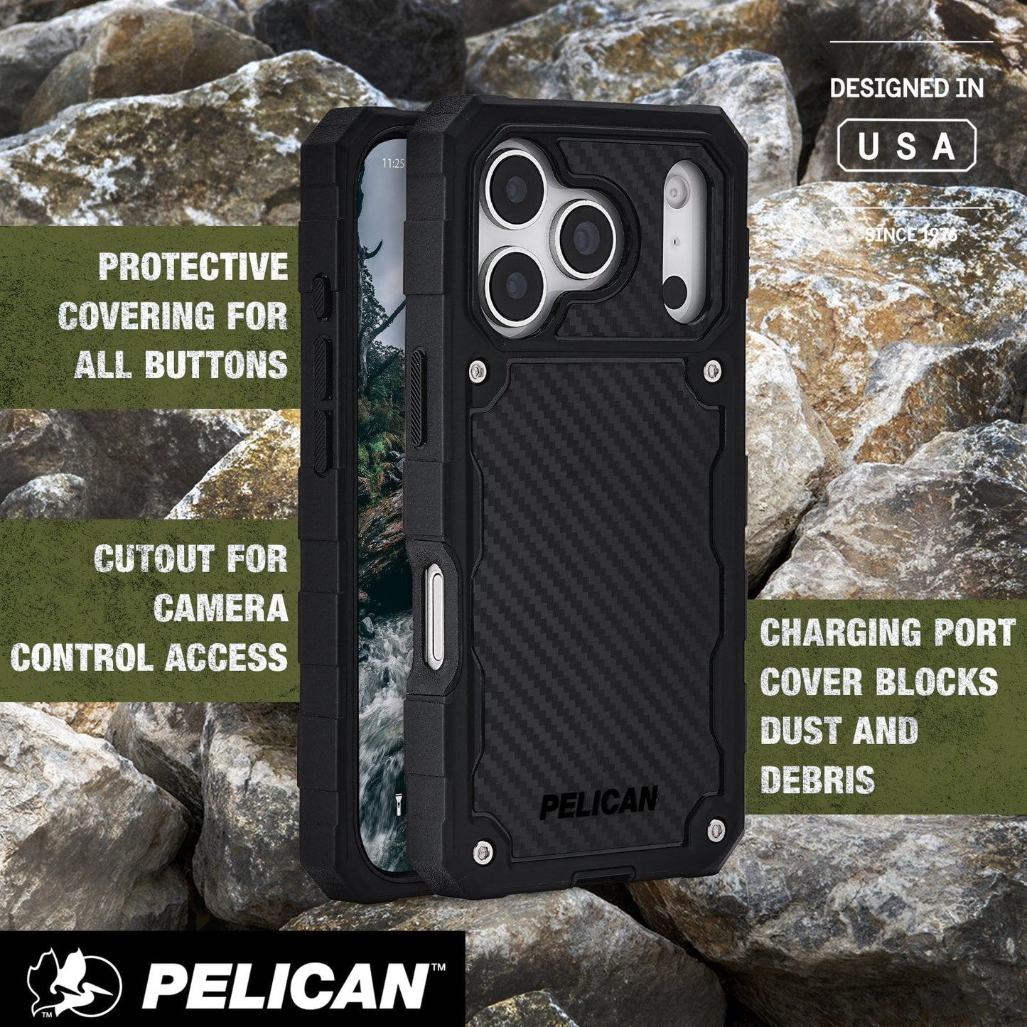 Pelican Shield Carbon Fiber MagSafe - iPhone 17 Pro