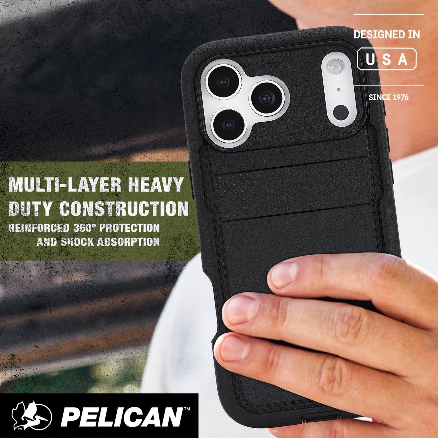 Pelican Voyager Black MagSafe - iPhone 17 Pro