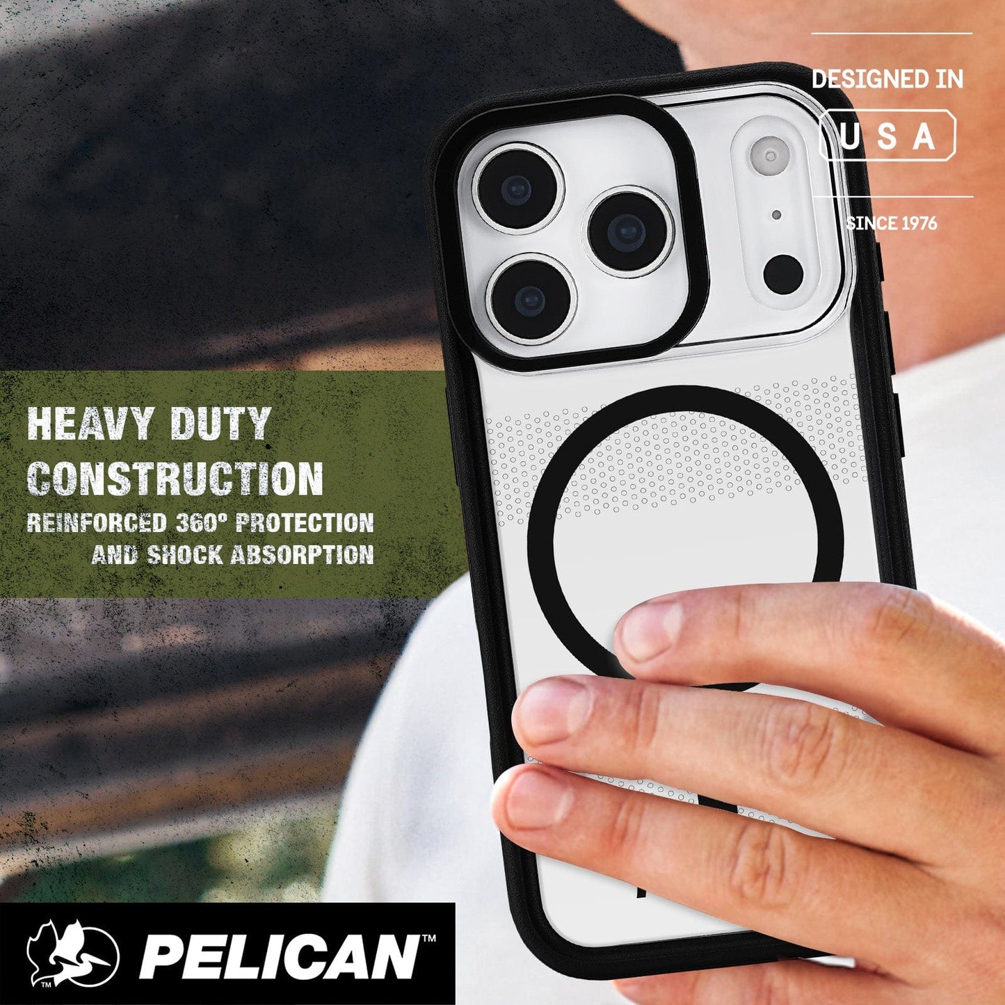 Pelican Protector Clear MagSafe w/ Camera Stand - iPhone 17 Pro
