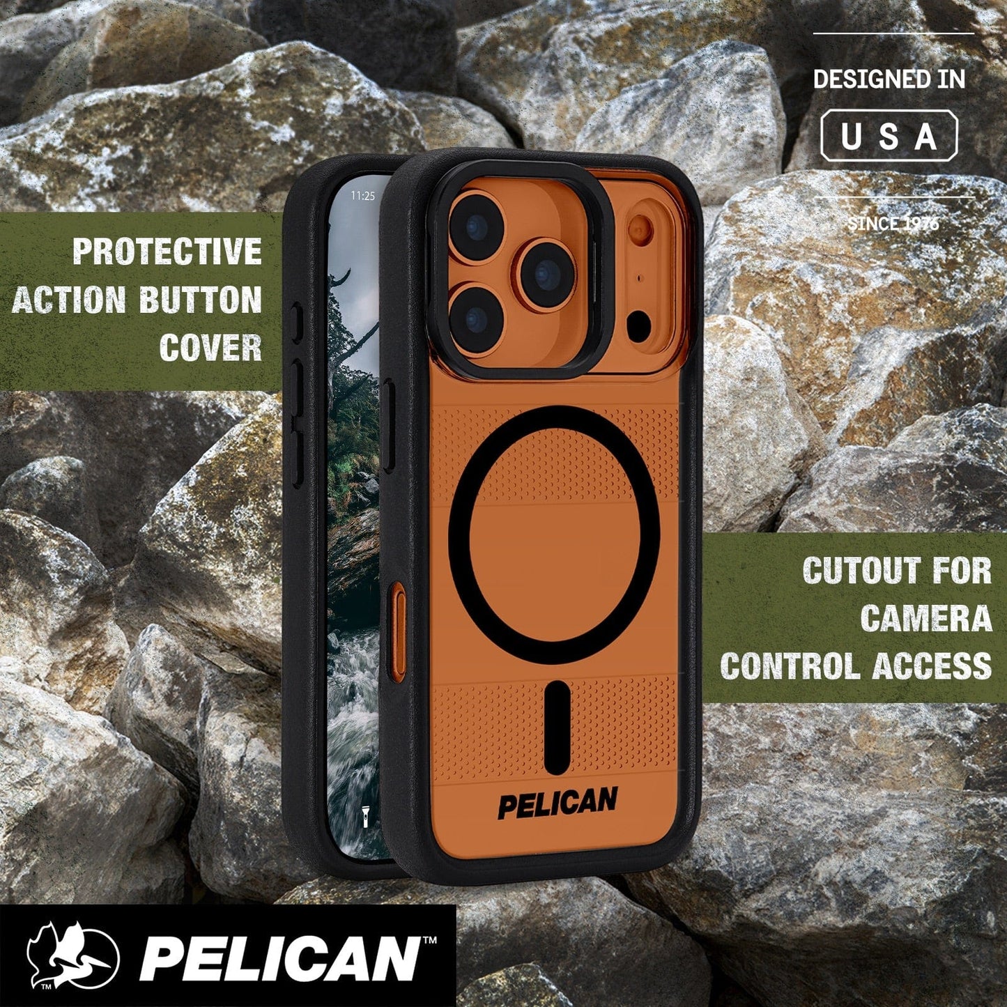 Pelican Protector Clear MagSafe w/ Camera Stand - iPhone 17 Pro